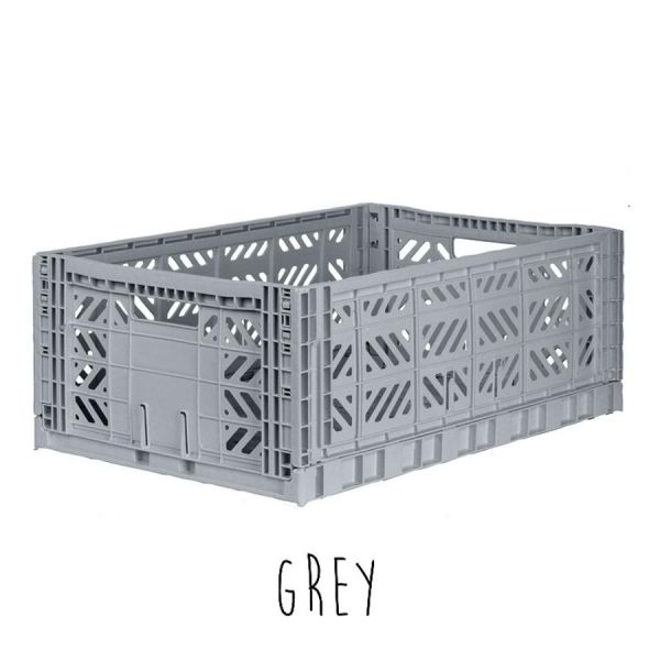 Storage . Folding Crate - Maxi / Various Colours - Grey